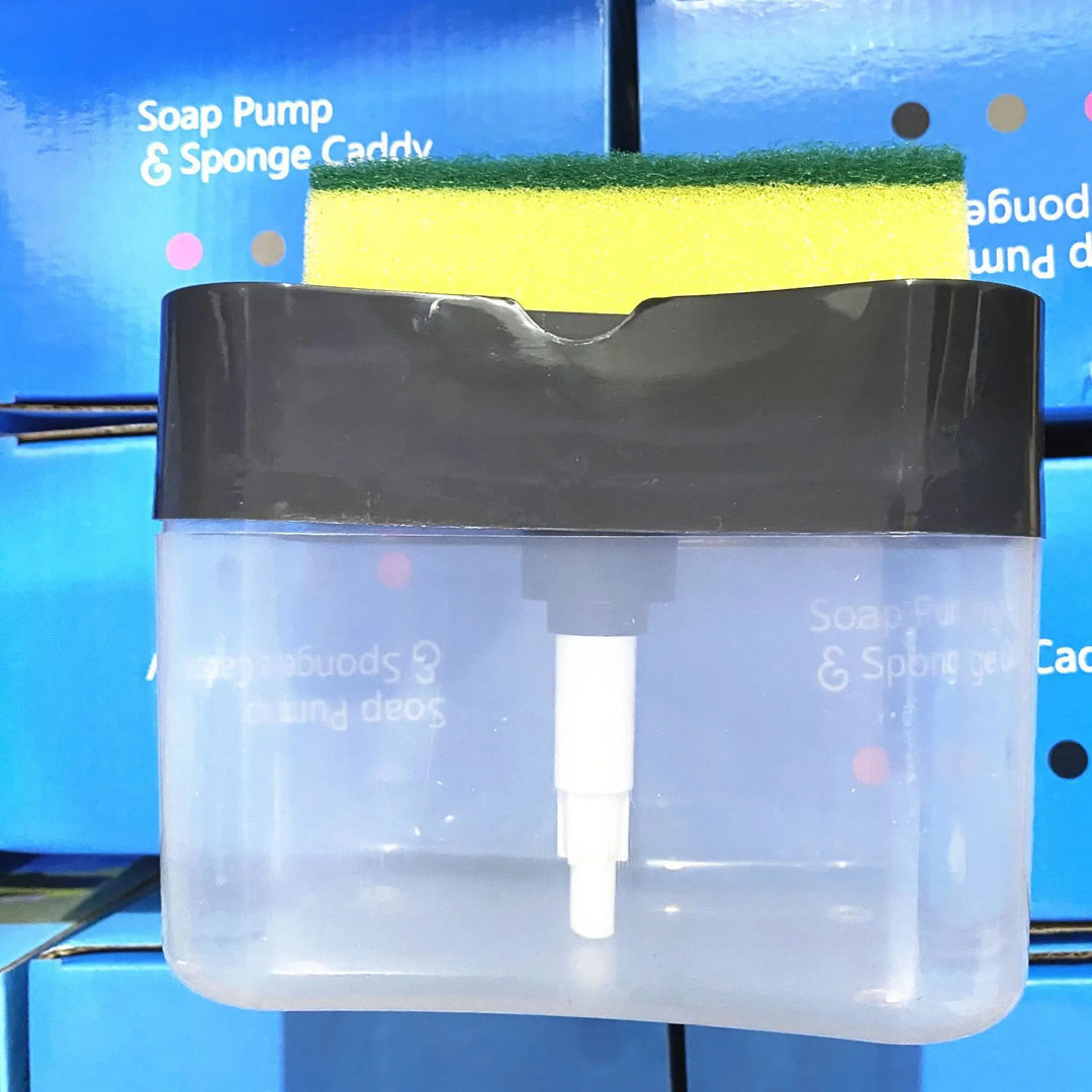 Soap Dispenser With Pot Scrubber