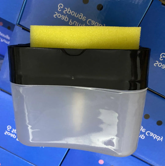 Soap Dispenser With Pot Scrubber