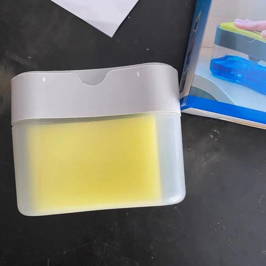 Soap Dispenser With Pot Scrubber