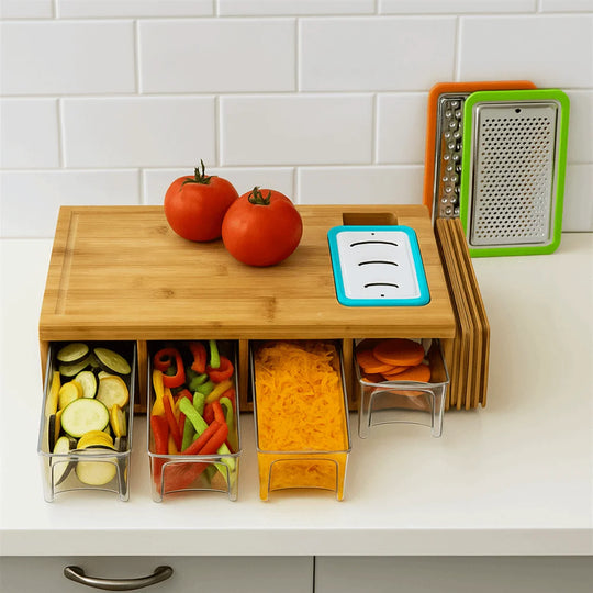 Multifunctional Bamboo Cutting Board