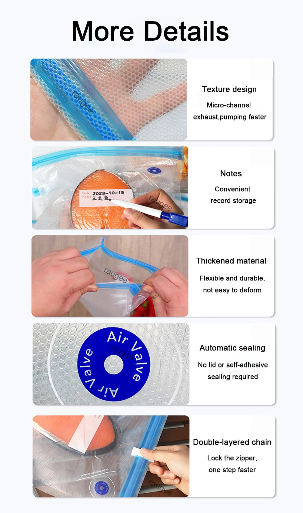 Vacuum Sealing Food Bags