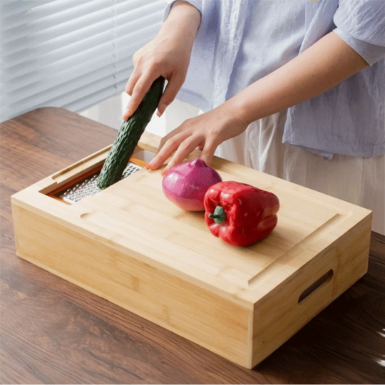 Multifunctional Bamboo Cutting Board