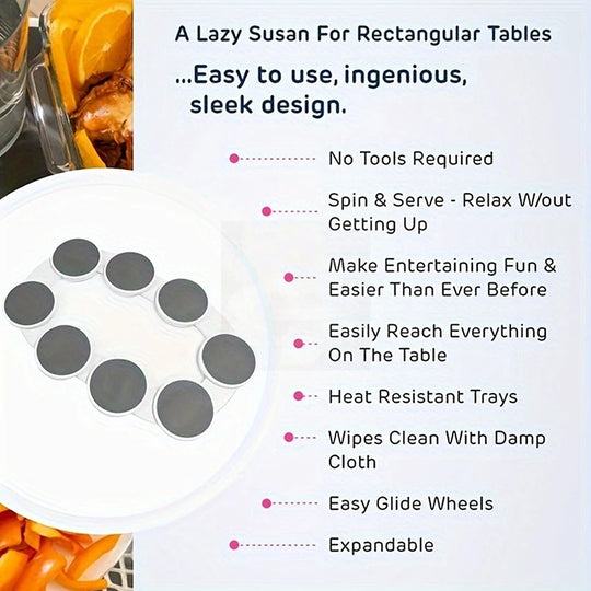 Dining Table Rotating Food Tray
