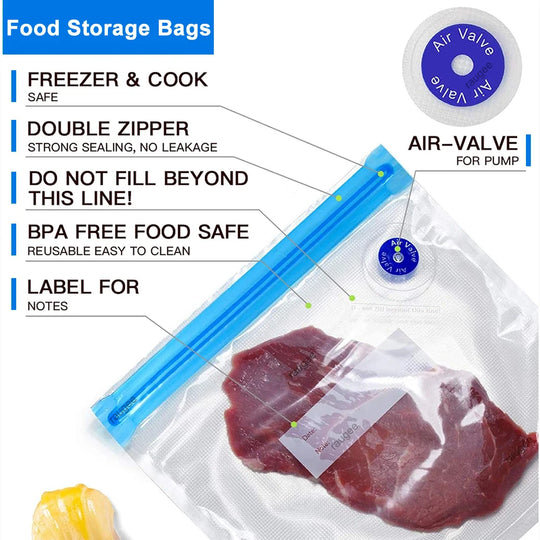 Vacuum Sealing Food Bags